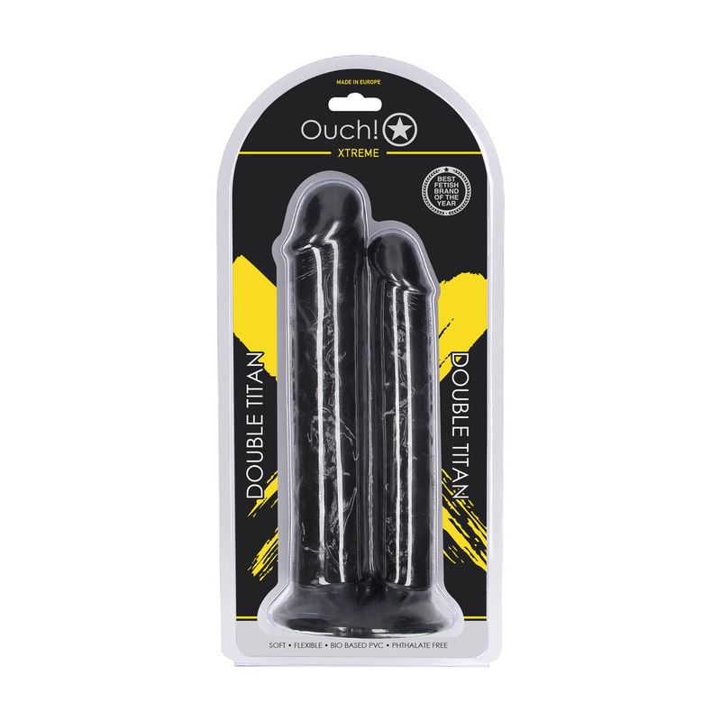 Double Titan - Realistisk Dobbel Dildo - 824 gr / 24,5 cm