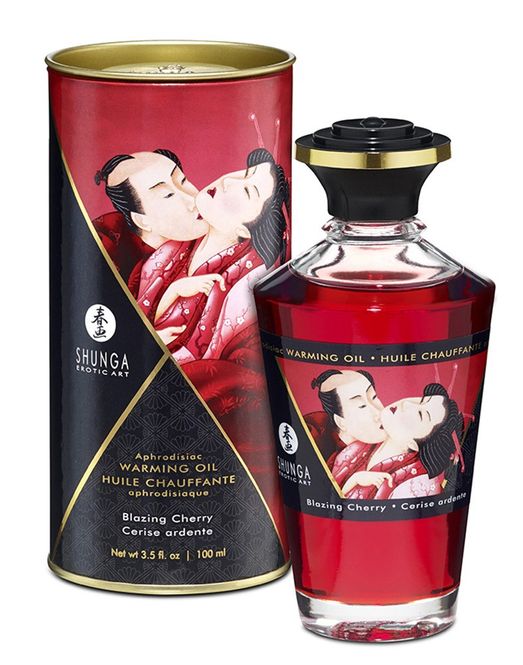 Hovedbilde Shunga - Varmende massasjeolje - Blazing Cherry