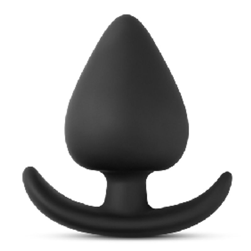 EROTIC - SILIKON BUTTPLUG MED AVLANG STOPPER - LARGE
