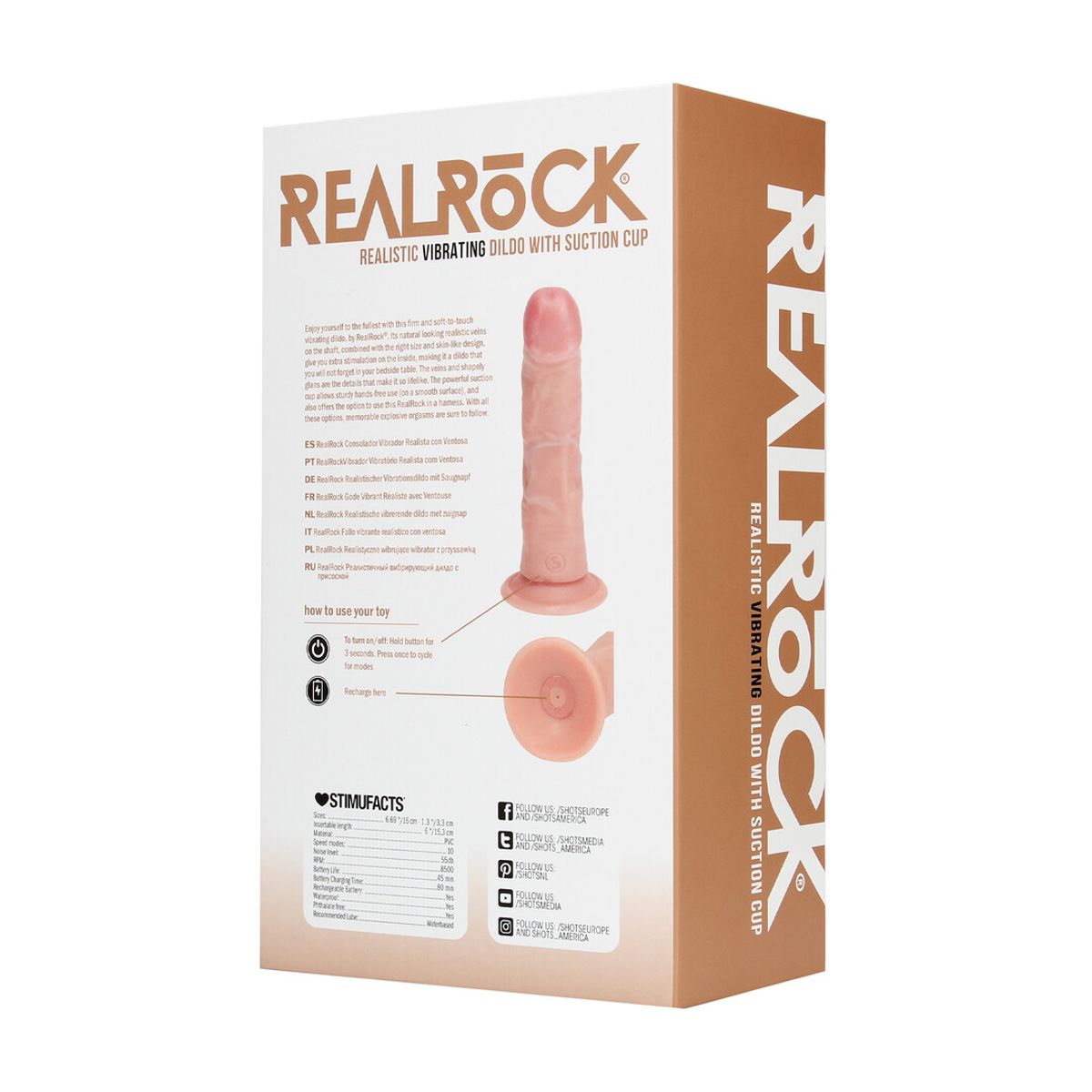 RealRocK - Vibrating Regular Curved Cock - 6