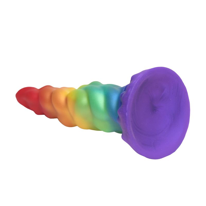 Creature Cocks - Magic Rider - Unicorn Silicone Dildo - Rainbow