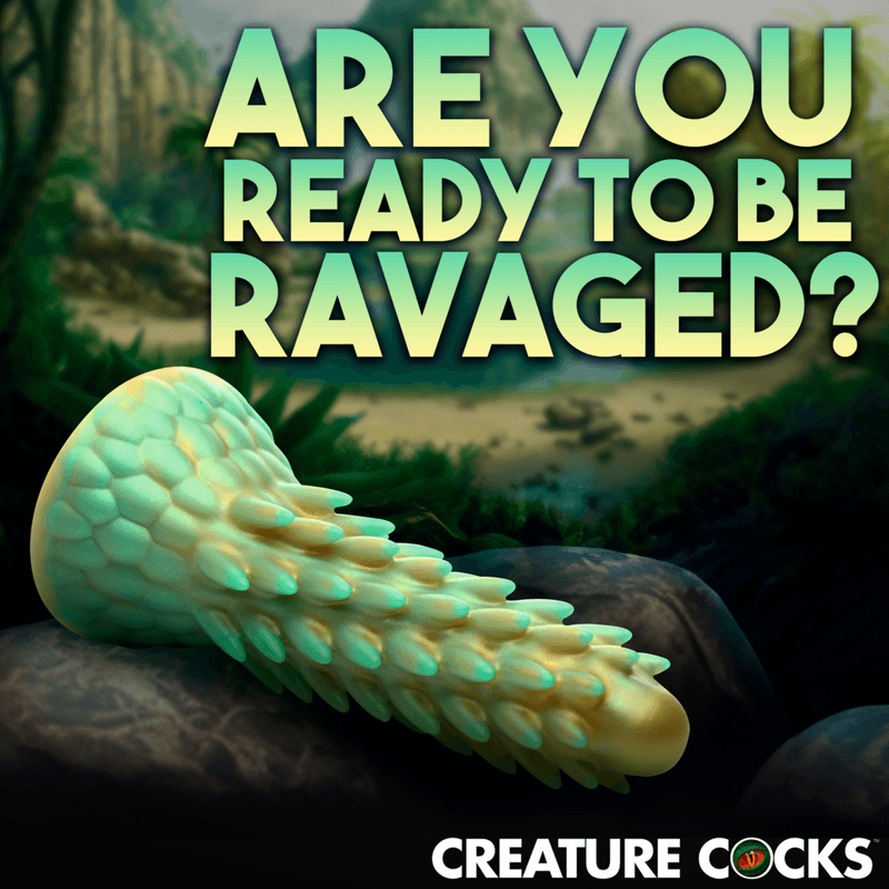 Creature Cocks - Stegosaurus - Spiky Reptile Silicone Dildo