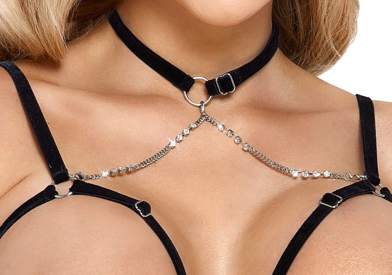Abierta Fina - Sexy Set med kjeder topp