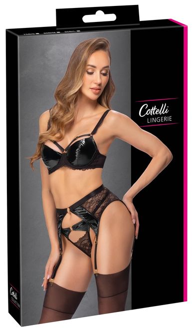 Hovedbilde Cottelli LINGERIE - Lace & vinyl Sett