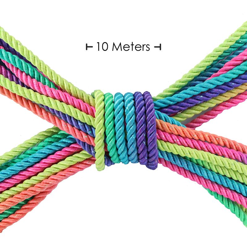 OUCH! - Polyester Bondage Rope - 10M Multicolor Bright
