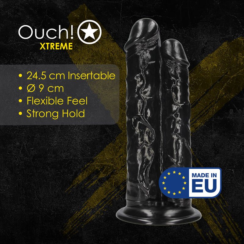 Double Titan - Realistisk Dobbel Dildo - 824 gr / 24,5 cm