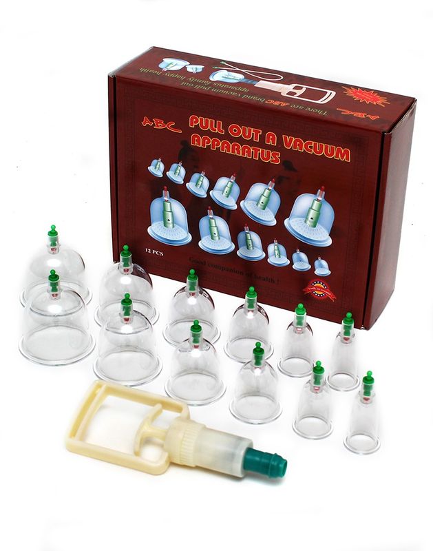 RIMBA BONDAGE PLAY - CUPPING SET WITH 12 CUPS