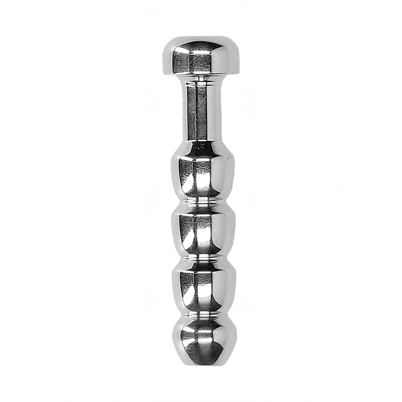 Ribbed Hollow Penis Plug - 0.4